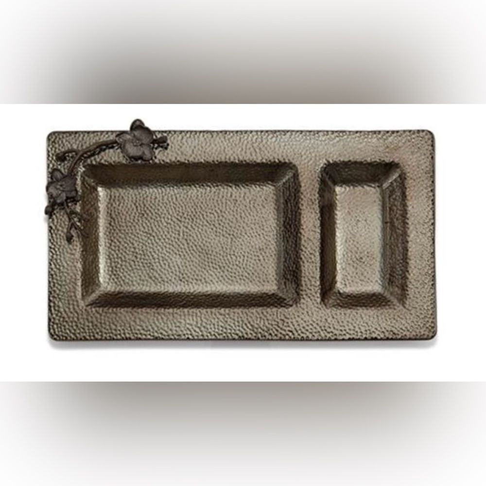 Michael Aram “ Black Orchard “ chip and dip plate